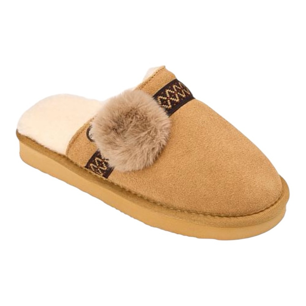 New! BearPaw Linda Suede Slipper with Rain & Stain Repellent